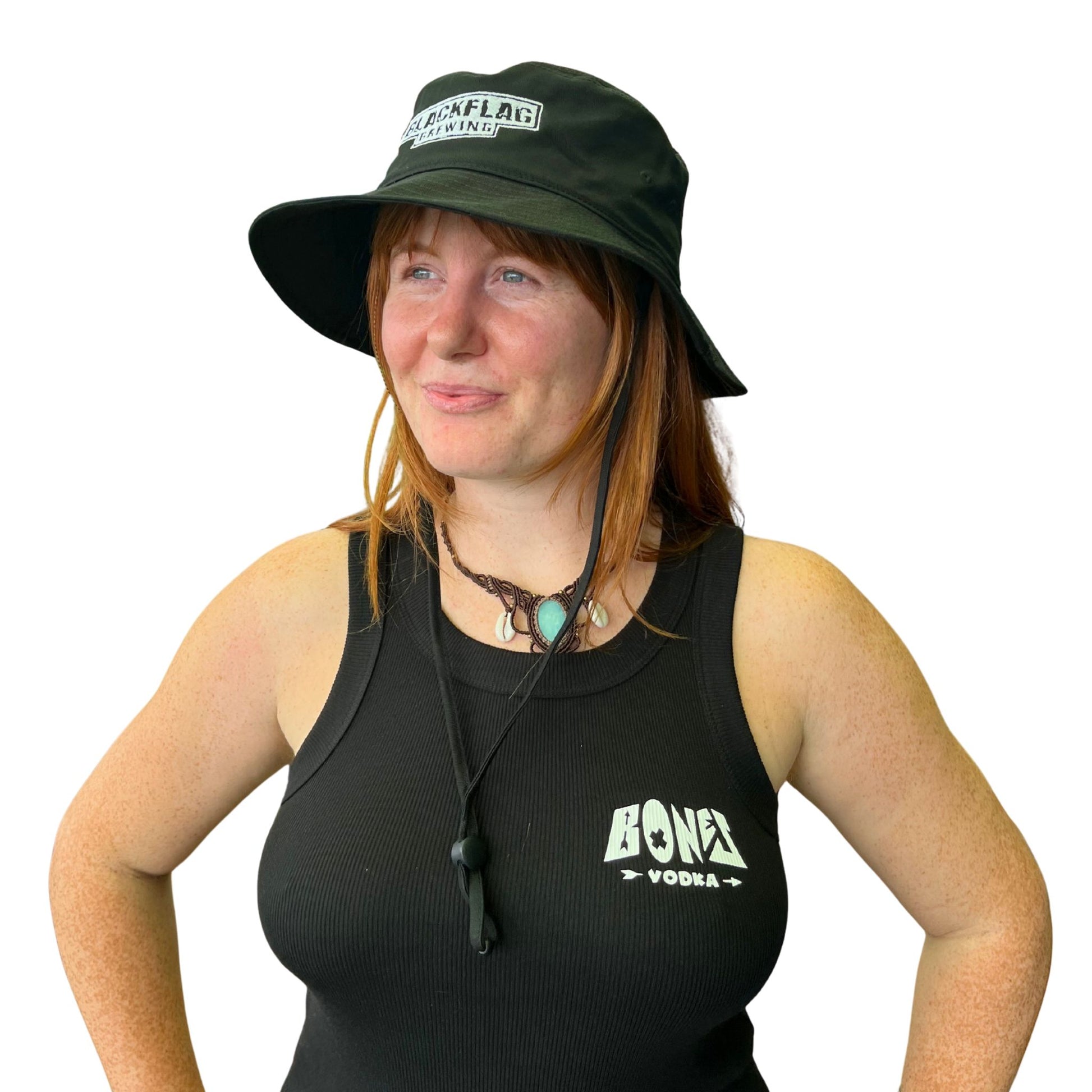 Blackflag Wide Brim Bucket Hat