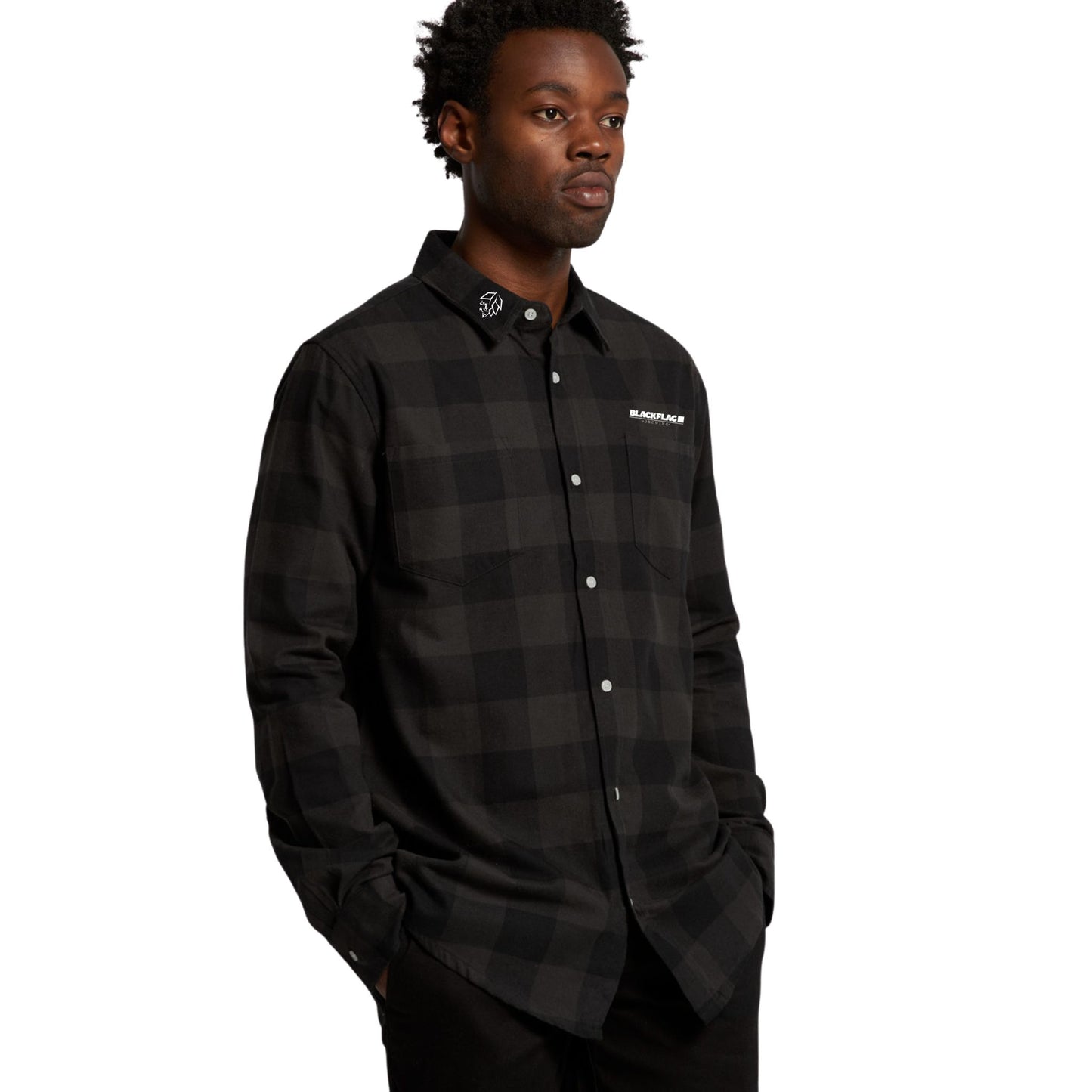 Blackflag Hop Skull Flanno Side