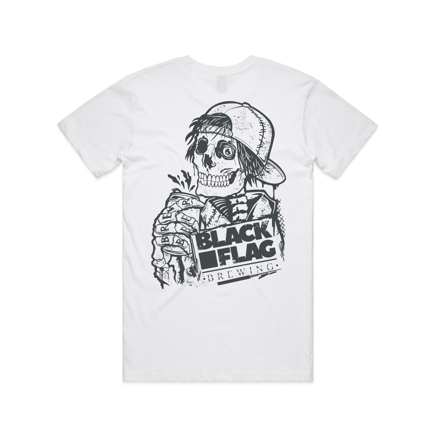 Blackflag Brewing White Rage Tee Back