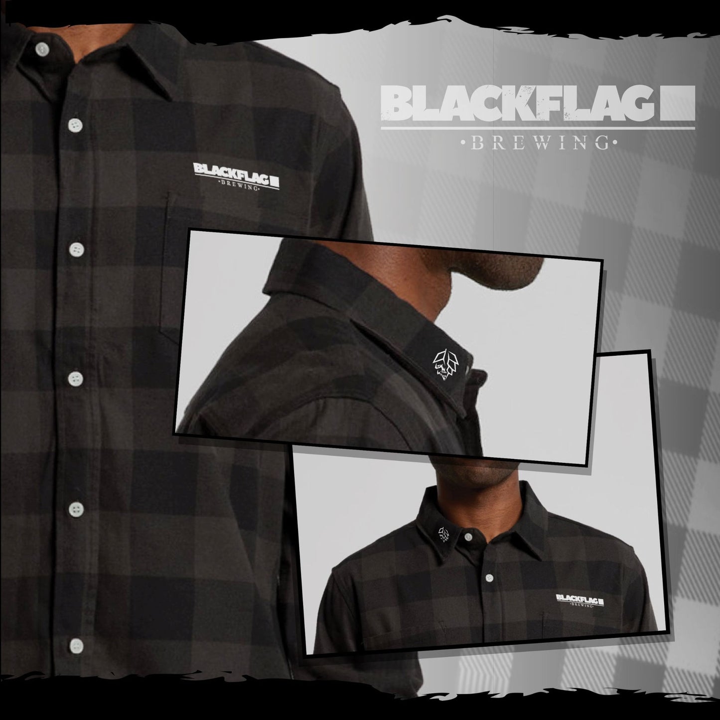Blackflag Hop Skull Flanno