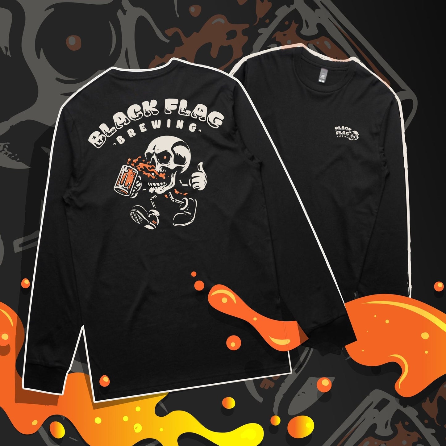 Blackflag Skull It Long Sleeve Tee