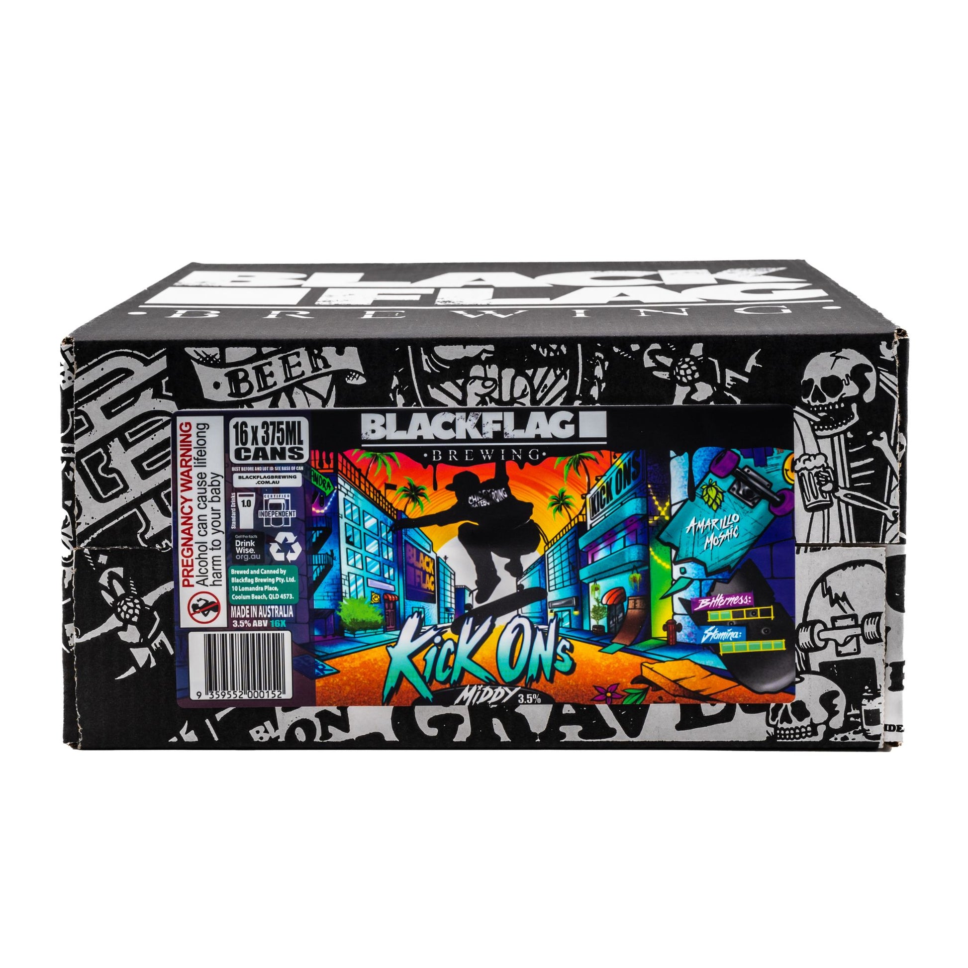 Blackflag Brewing Kick Ons Middy Carton