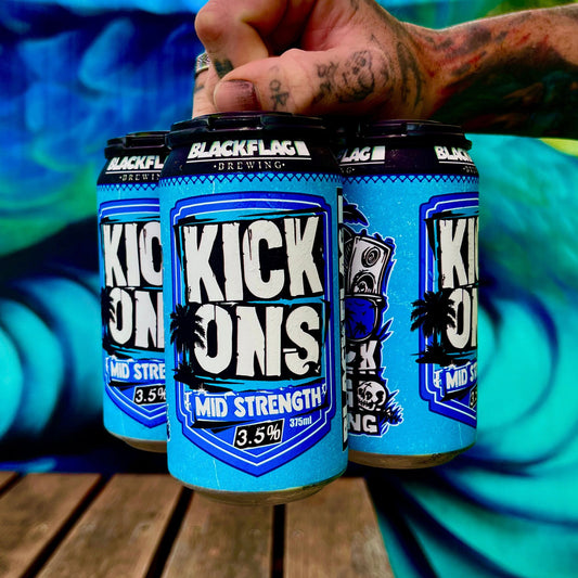 Blackflag Kick Ons Mid Strength Limited Edition Blue Can