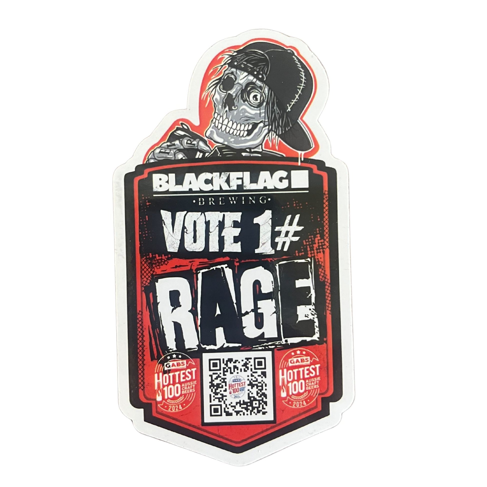 Blackflag Brewing souvenir sticker pack.