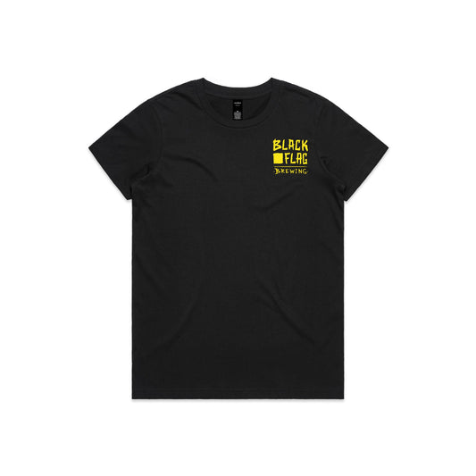 Blackflag Brewing Where Bold Brews Anchor Womens Tee Front