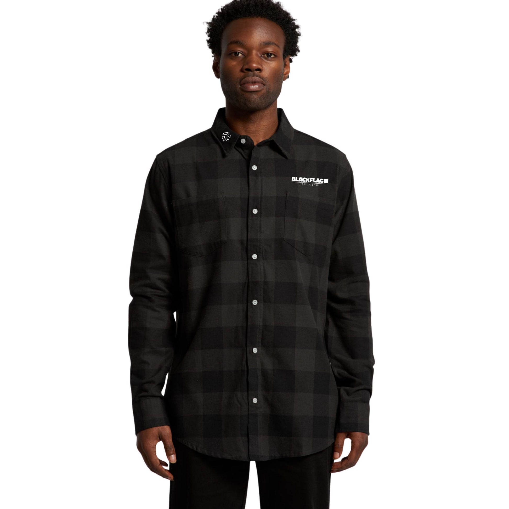 Blackflag Hop Skull Flanno Front