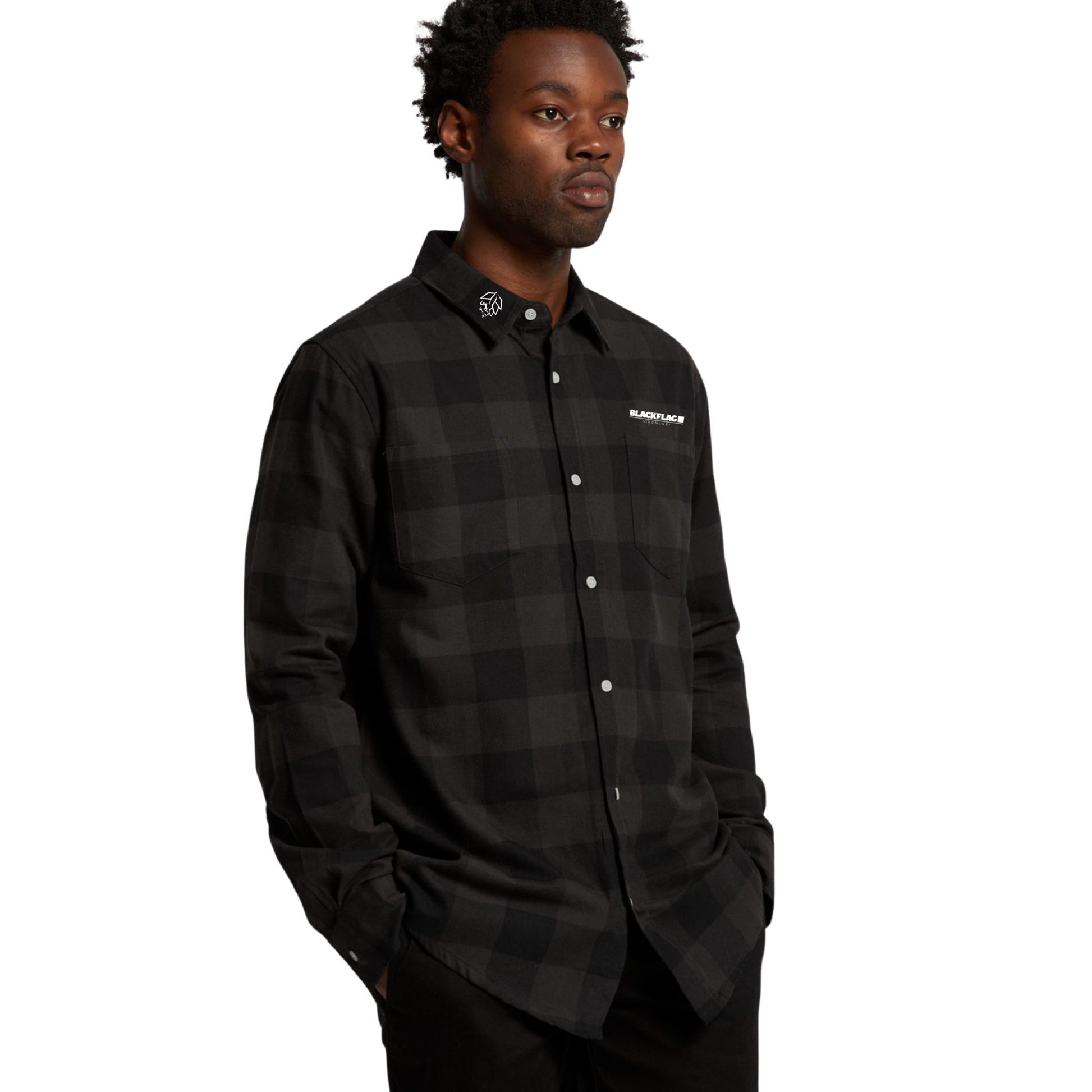 Blackflag Hop Skull Flanno Side