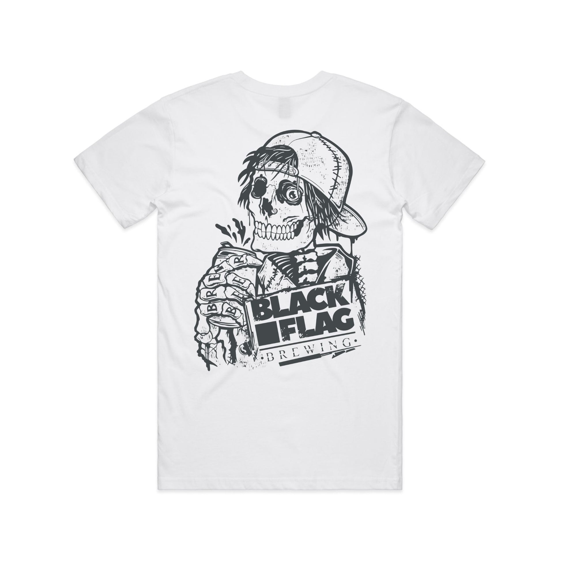Blackflag Brewing White Rage Tee Back