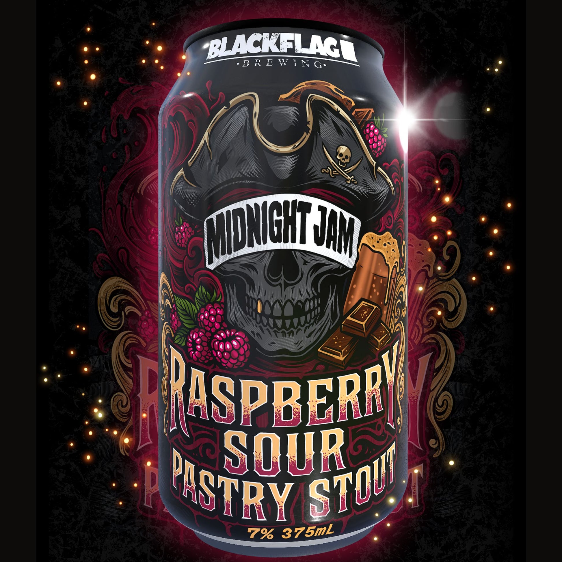 Blackflag Midnight Jam Raspberry Sour Pastry Stout