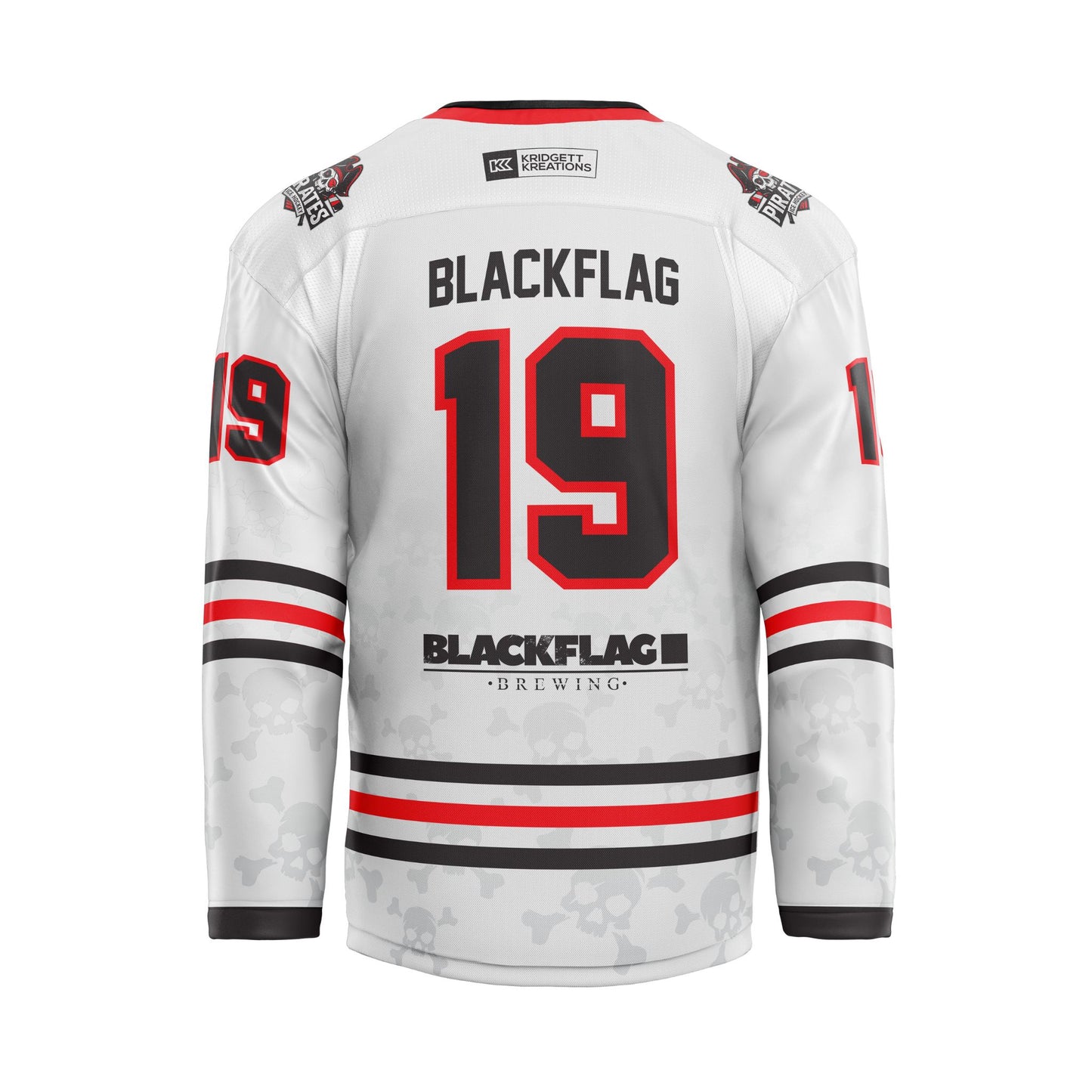 Brisbane Pirates Away Custom Jersey Back