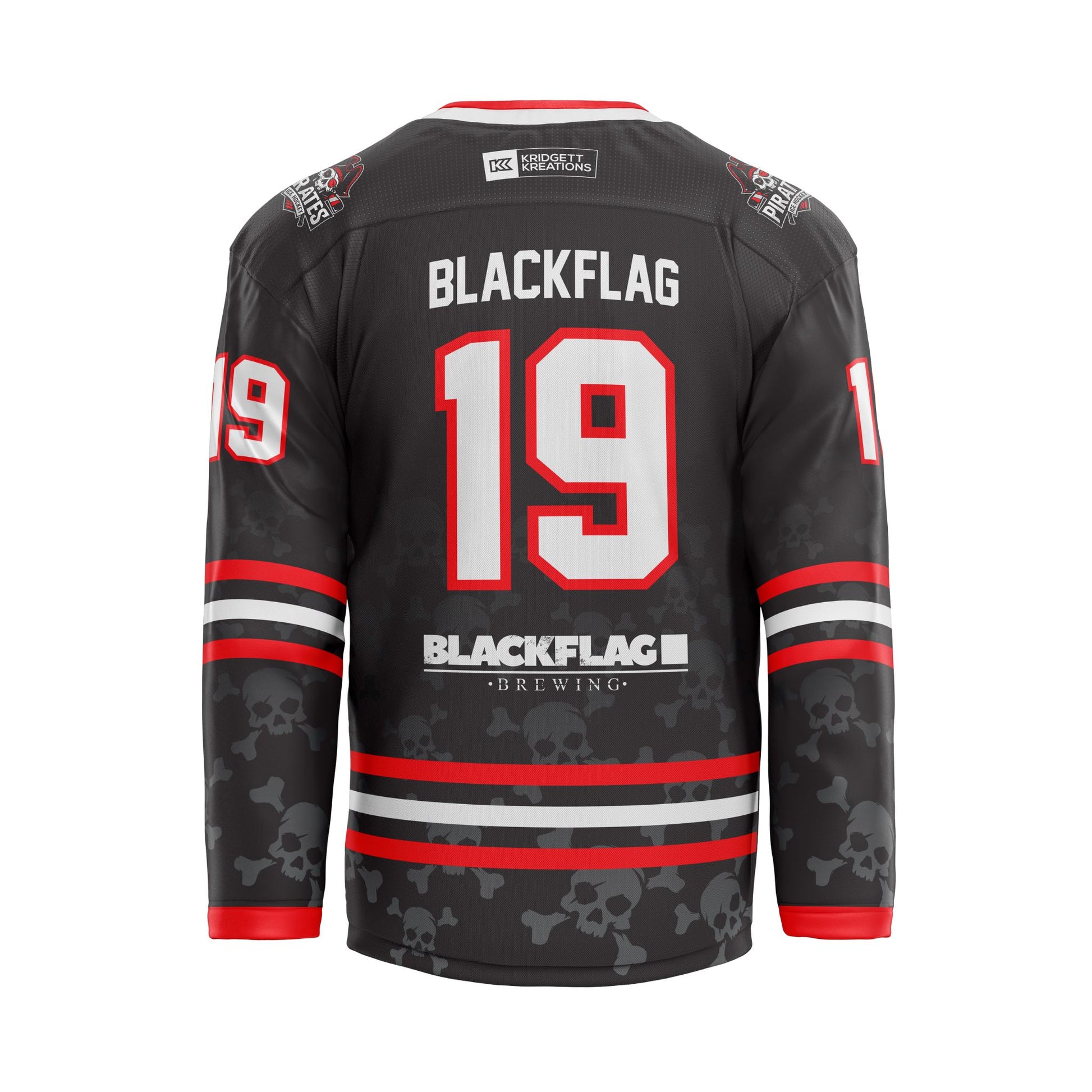 Brisbane Pirates Home Custom Jersey Back