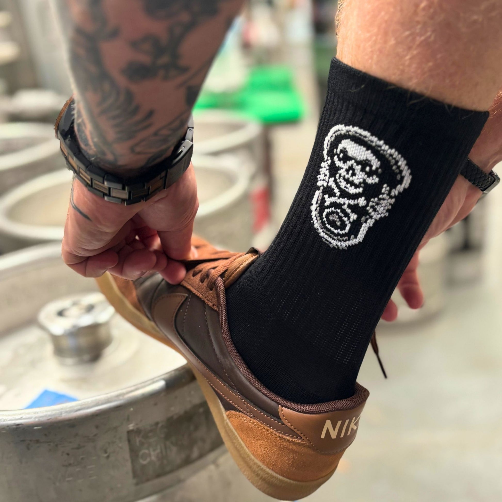 Blackflag Ring Pull Crew Socks